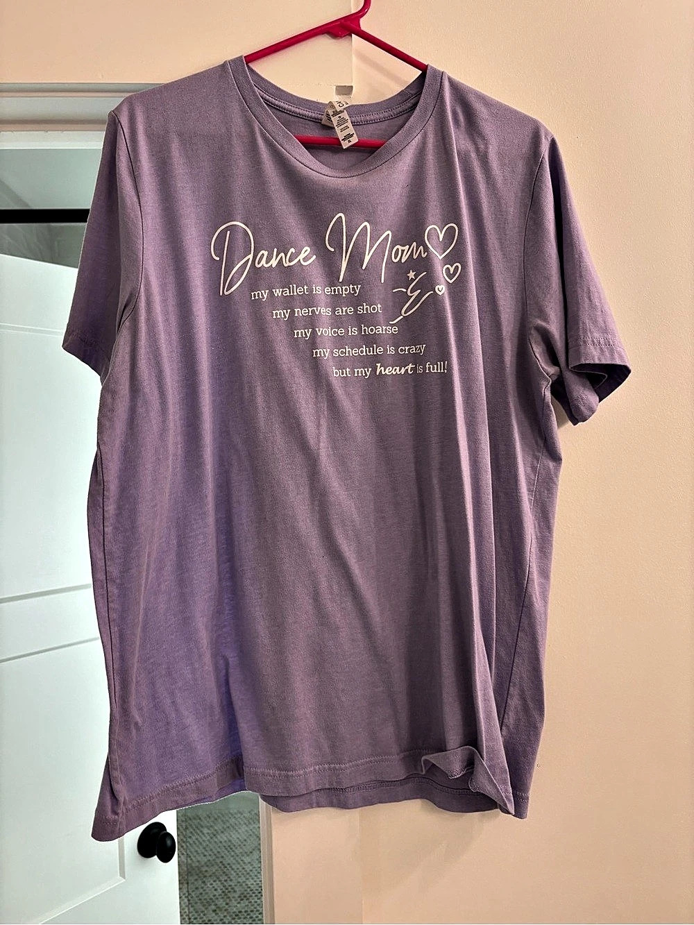 Dance Mom Graphic Short Sleeve Tee in Purple Size XL